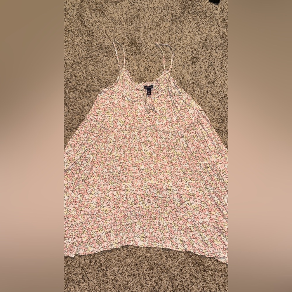 Floral Spaghetti Strap Mini Dress